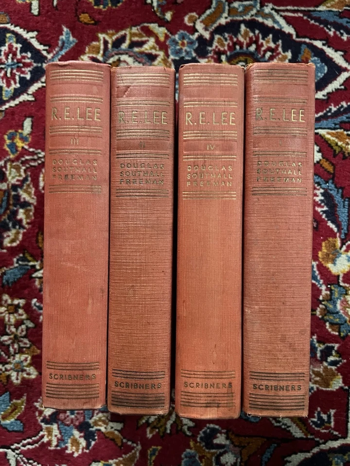 R E Lee - a Signed First Edition set of 4 Volumes by Douglas Southall Freeman Foto 1 de 4