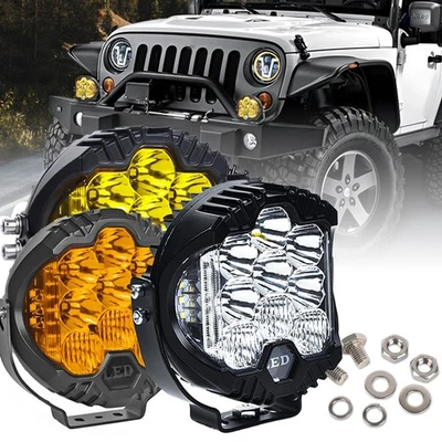 5 inch 7 inch LED Work Light Pods Spot Flood Combo Fog Lamp Offroad Driving Car - Image 1 of 4