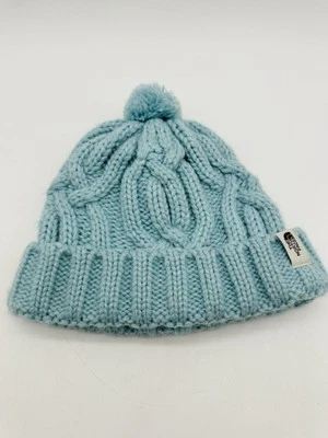 Sombrero tejido North Face azul bebé para niños talla pequeña 2T-3T Foto 1 de 4