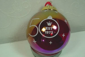 HALLMARK COMMEMORATIVE ORNAMENT-50 YEARS-GLASS BALL-2023 - Picture 1 of 3