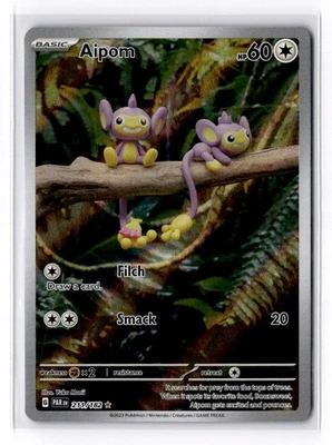 Aipom - Illustration Rare SV04: Paradox Rift 211/182 NM - Image 1 of 2