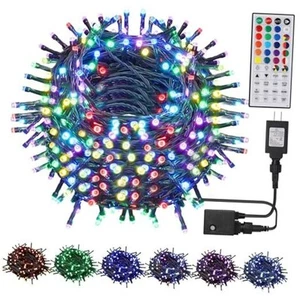 98.5ft Christmas Lights Color Changing with Remote, 300 LED RGB Fairy String - Picture 1 of 7