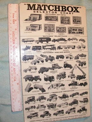 Matchbox Lesney 1966 Selector Chart Fred Bronner Foto 1 de 3