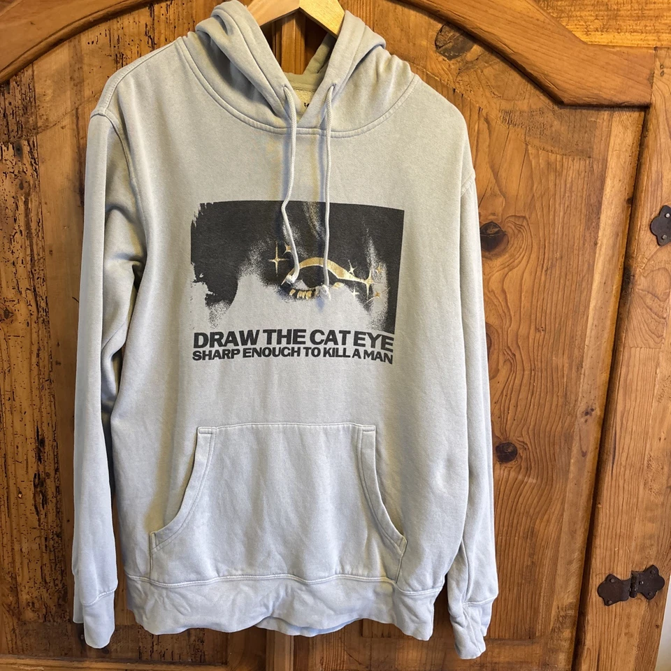 Sudadera con Capucha Taylor Swift Midnights Dibuja el Ojo de Gato Gris Adulto Mediana Foto 1 de 4