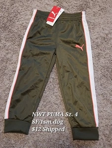 NWT PUMA Boys Size 4 Jogger Athletic Pants - Picture 1 of 1