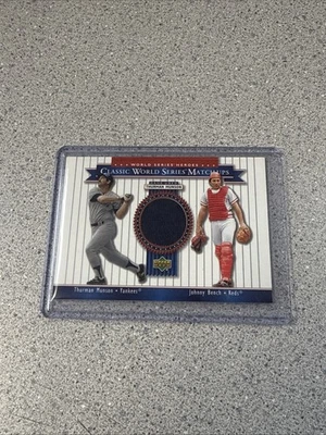 Upper Deck World Series Heroes Thurman Munson 2002 juego reliquia usada  Foto 1 de 3