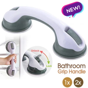 1x/2x Safety Bathroom Aid Bath Shower Hand Grab Grip Towel Suction Bar Handle - Picture 1 of 15