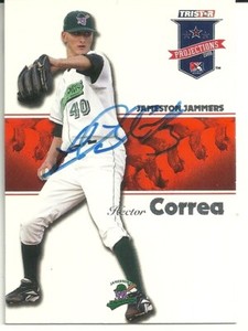 Hector Correa Jameston Jammers ( Marlins) Personally Autographed Card