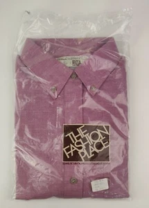 Vintage Sears The Fashion Place Wine Colored Button Up Top Womens Size 12 - Picture 1 of 6