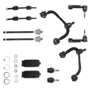 For 09-14 Ford F-150 K80308 12pc Front Upper Control Arm Tierod Sway Bar 4WD - Picture 1 of 8
