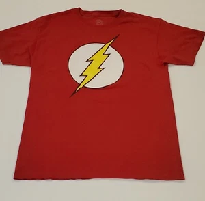 T-shirt maglietta vintage DC COMICS ORIGINALS Flash grande logo rosso | M - Foto 1 di 3