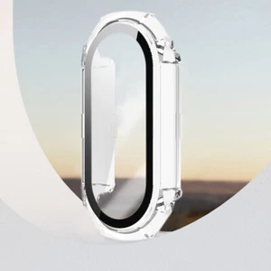 Custodia in vetro per PC Bumper Shell per Xiaomi Mi Band 8 Smart Band (bianco tr - Zdjęcie 1 z 10