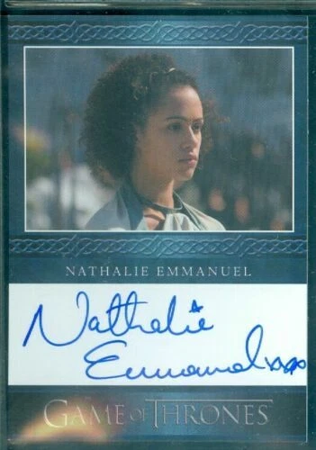 2014 Nathalie Emmanuel HBO Game of Thrones Missandei Autograph AU Auto Signed  - Image 1 of 1