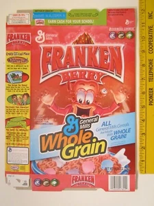Empty GENERAL MILLS Cereal Box 2005 FRANKEN BERRY Castle Find Z6B25 - Picture 1 of 2