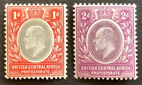 British Central Africa. Definitive Stamps. SG59/60. 1903. MM. A214 Cover