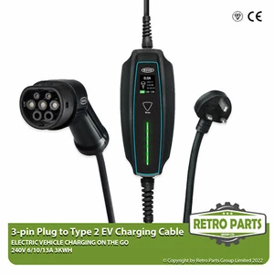 Ev Cargador para Seat Mii Eléctrico 2019- Eléctrico Tipo 2A Ru Enchufe - Imagen 1 de 12