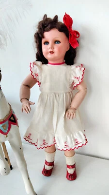 Belle poupée ancienne Unis 301 tête en compo. - Photo 1/4