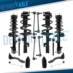 Front Struts Tie Rods Sway Bars Ball Joints Boots for 2010 - 2017 Chevy Equinox - Picture 1 of 8