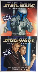 Star Wars Attack of Clones Soundtrack ORIGINAL 12x24 PROMO flaches POSTER SET 2seitig - Bild 1 von 2