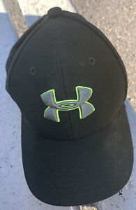 Under Armour Boys’ Heathered Blitzing 3.0 Youth Fitted Green Baseball Cap XS/S