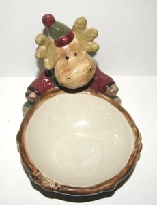 St. Nicholas Square Heartland Moose Candy Bowl - Picture 1 of 6