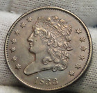 1833 Classic Head Half Cent - Very Nice Coin - Rare, Only 103,000 Minted (1446)