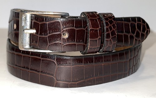 Cintura donna Brooks Brothers marrone pelle italiana made in USA taglia media