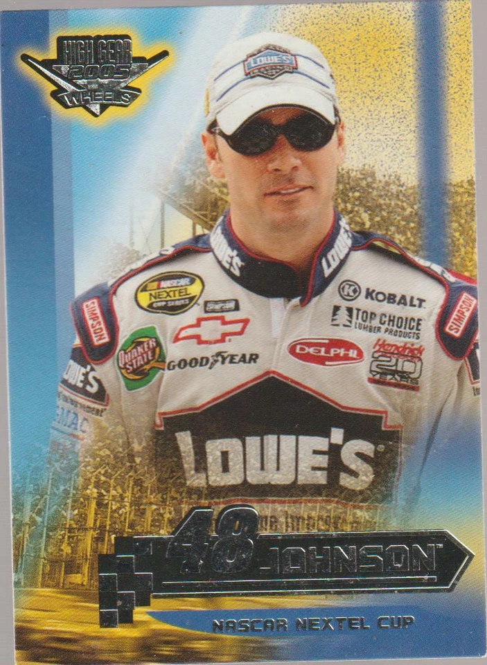 2005 Wheels High Gear #23 Jimmie Johnson card, NASCAR legend - Image 1 of 1