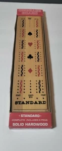 STANDARD massives Hartholz Kartenanzug Cribbage Board. #112 mit Karton  - Bild 1 von 11