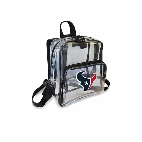 Football Houston Texans Mini Clear Stadium Backpack 10" x 3" x 8" Licensed Cover