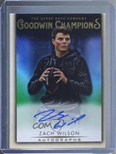 2021 Upper Deck Goodwin Champions Zach Wilson #A-ZW Rookie Auto RC