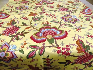 Leinen DEKO REST 145x106 cm Halbleinen paisley Muster franz.Designerware NEU - Bild 1 von 4