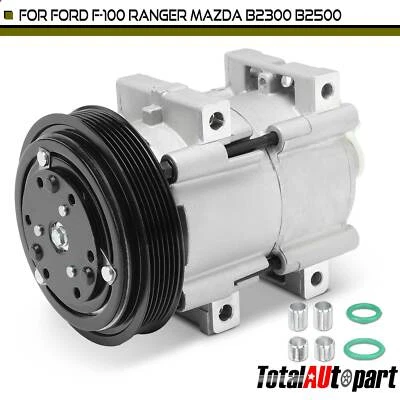 A/C Compressor w/ 6-Groove Pulley for Ford Ranger Mazda B2300 B2500 L4 2.3L 2.5L - Image 1 of 4