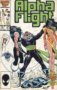 Marvel Alpha Flight 37 agosto 1986 Death Birth Mantlo - Imagen 1 de 6