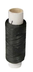 (0,09€/m) Sattlergarn Zwirn 14x2x3 Polyester 50m schwarz Ø 0,3mm (1001) - Bild 1 von 1