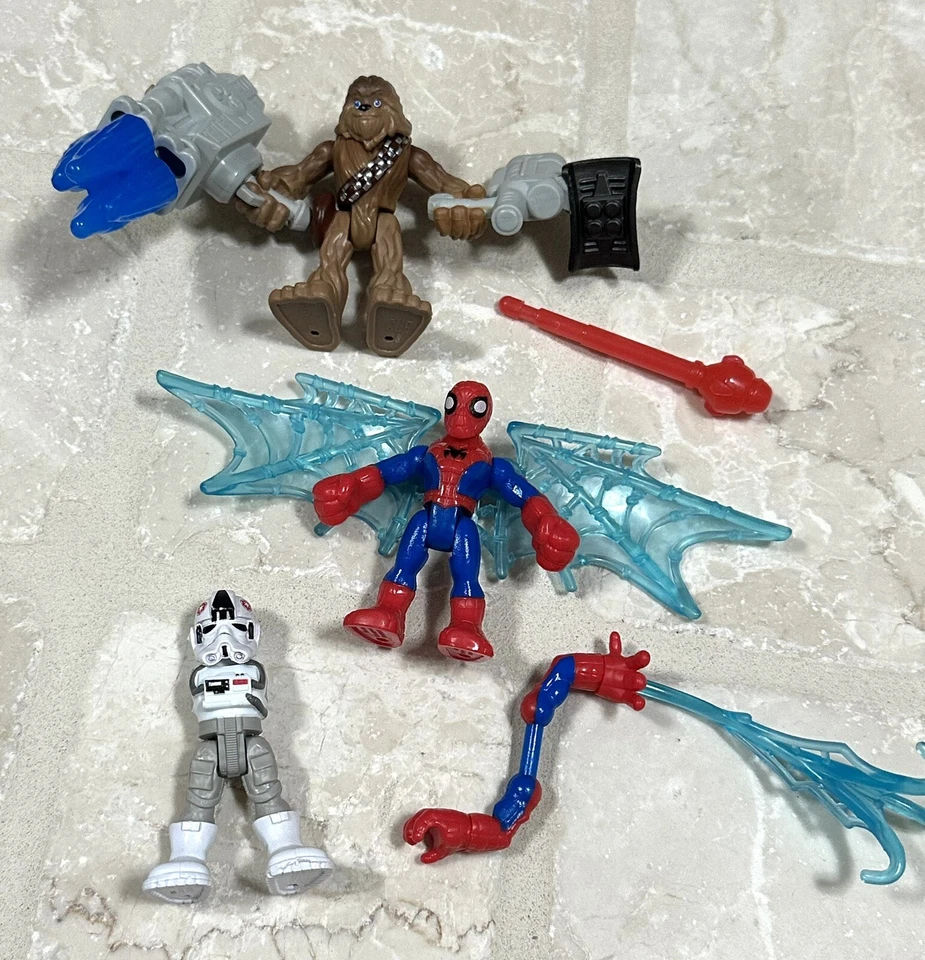 Lote de bonecos Fisher Price Imaginext ~ Acessórios DC Superhero ~ Star Wars - Imagem 1 de 1