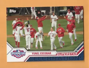 Yunel Escobar Los Angeles Angels 2017 Topps Opening Day Superstar Celebration 8P - Imagen 1 de 2