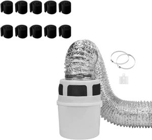 3 in 1 Indoor Dryer Vent Kit Filter Bucket for Electric Dryer with 4-Inch by 5-F - Picture 1 of 9