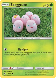 Exeggcute Forbidden Light 1 Reverse Holofoil Pokemon Card NM - Picture 1 of 1