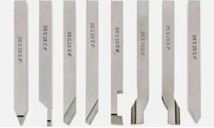 8 Pieces HSS 3/8'' Tool Bit Set Industrial Tool Pre-Ground For Turning - Picture 1 of 3