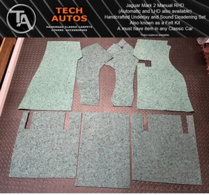 Jaguar Mark 2 Handcrafted to Order Underlay Set - Picture 1 of 7