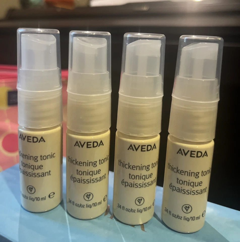 4 tónicos espesantes Aveda tamaño de viaje 0,34 OZ / 10 ml = 30 ml en total Foto 1 de 1