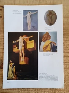Corpus Hypercubus Kreuzigung von Dali. 1997 Exlibris 14" x 10" KUNSTDRUCK - Bild 1 von 3