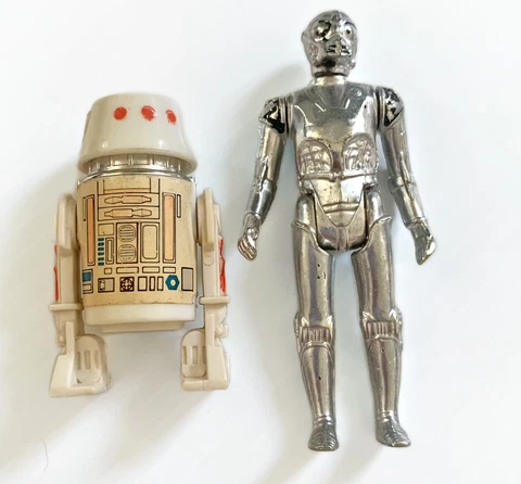 Vintage 1978 Star Wars R5-D5 & Death Star Droid Action Figures Cover