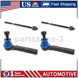 4x Front Steering Inner & Outer Tie Rod End Fits GMC Savana 2500 6.0L 4.8L 5.3L - Picture 1 of 9