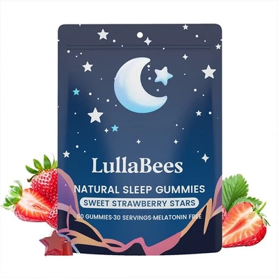 Gomitas Naturales Osos-Sueño, Estrés, Ansiedad, Dolor, Músculo, Relajación-HECHO EN EE. UU. Foto 1 de 4