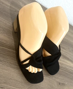 Sandalias sin cordones Mi.iM Jackie talla 7,5 gamuza negra - Imagen 1 de 15