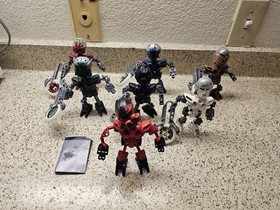 LEGO Bionicle Matoran of Metru Nui Lot Of 7 (includes Turaga Dume)