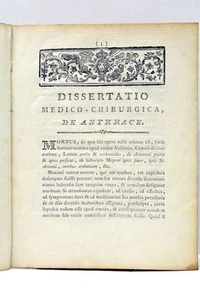 Dissertation médico-chirurgicale Chatard Saint-Domingue Anthrax 1787 - Foto 1 di 7