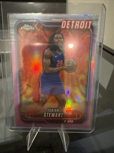 2025 Topps Chrome Isiah Stewart #116 Pink - Picture 1 of 2